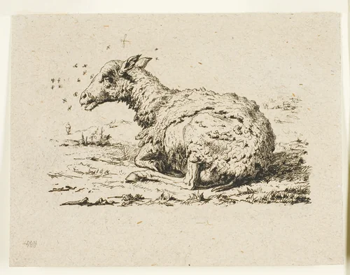 The Sheep and the Flies by Charles Meryon, print, 1849