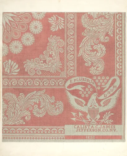 Tyler Coverlet by Arthur G. Merkley, index of american design, 1941