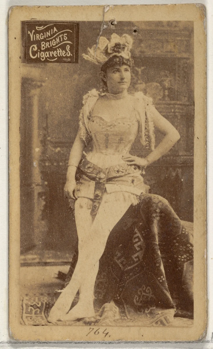 Card 764, from the Actors and Actresses series (N45, Type 2) for Virginia Brights Cigarettes by Allen & Ginter, photograph, 1885-1891