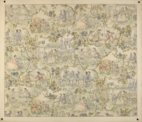 Wall Paper Design by Henry Meyers, index of american design, 1939