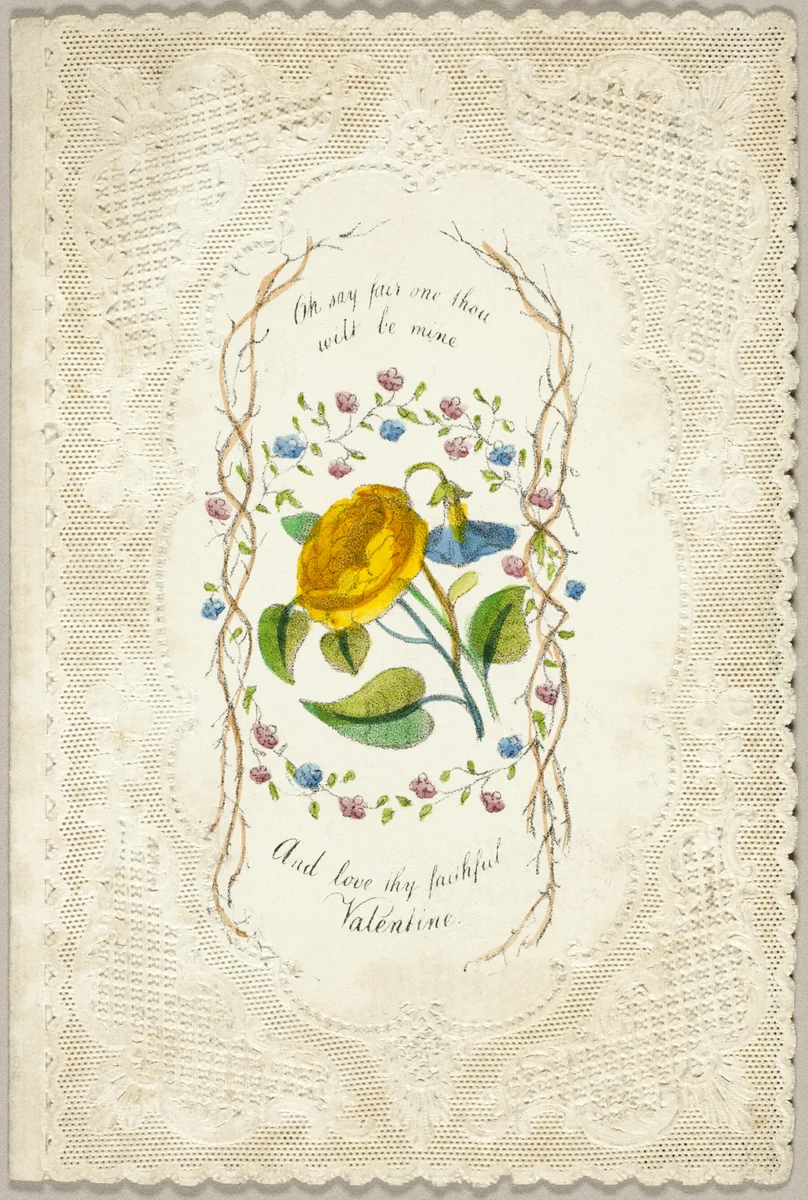 Oh Say Fair One Thou Will be Mine (valentine) by George Meek, other, 1835-1845