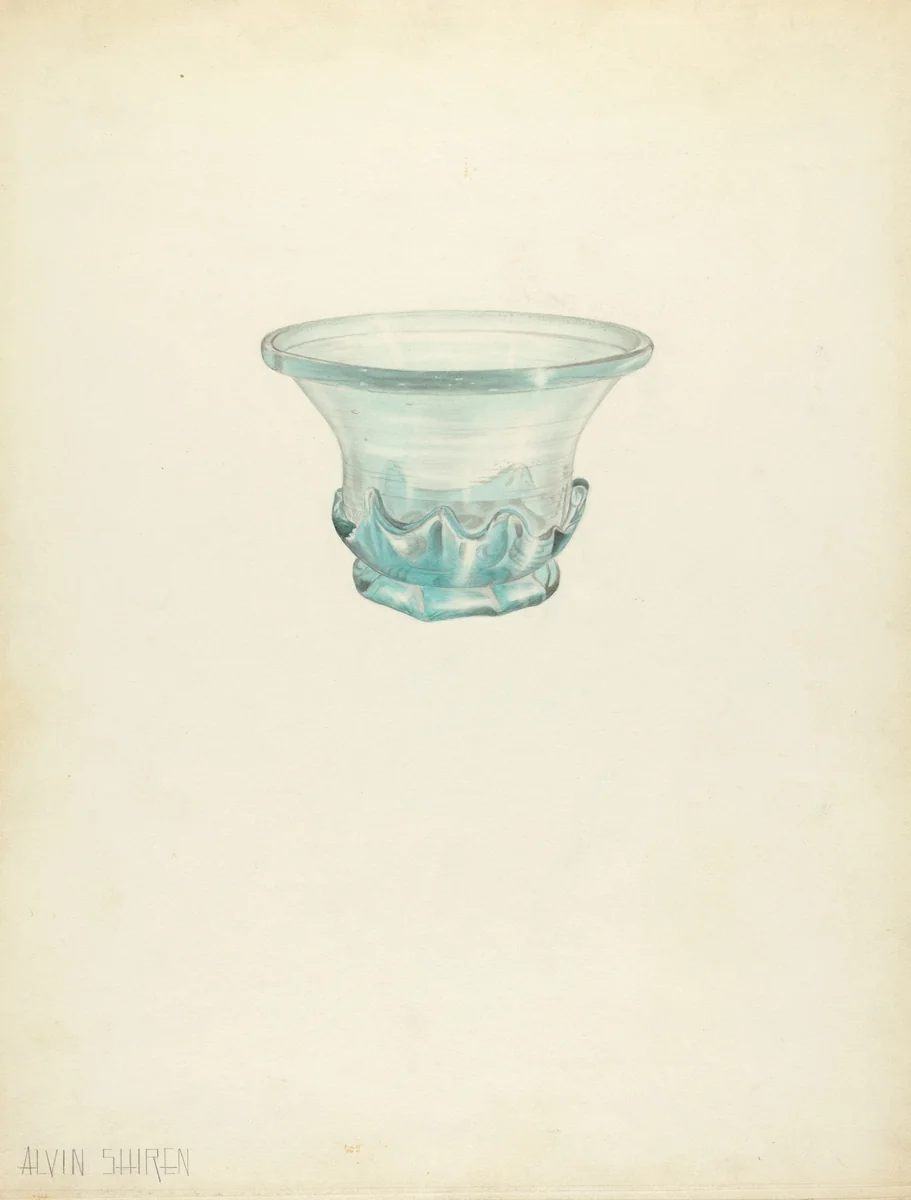 Bowl by Alvin Shiren, index of american design, 1940