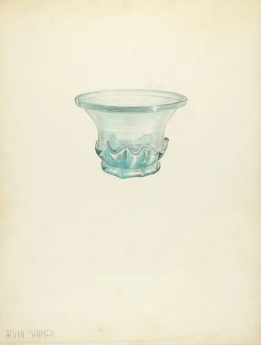 Bowl by Alvin Shiren, index of american design, 1940