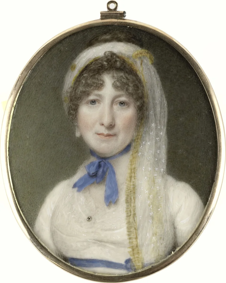 Portret van een vrouw by Richard Collins, painting, 1780-1831