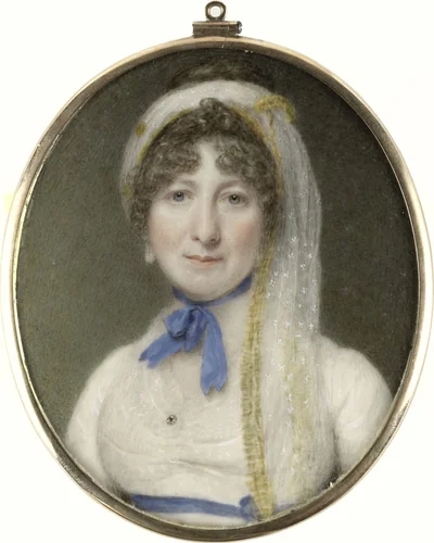 Portret van een vrouw by Richard Collins, painting, 1780-1831