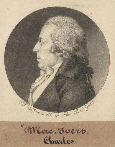 Charles McEvers by Charles B. J. Févret de Saint-Mémin, print, 1798
