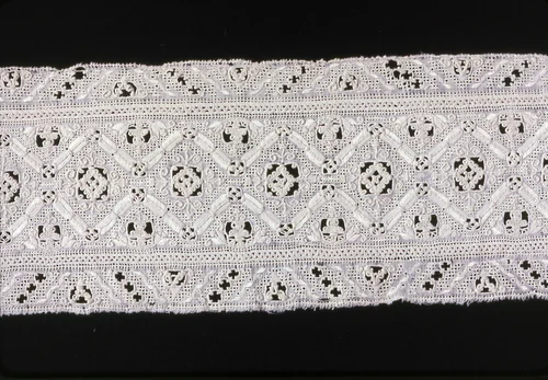 Fragment (Three Joined Strips from Small Pillow) by Italy, textile, 1550-1600