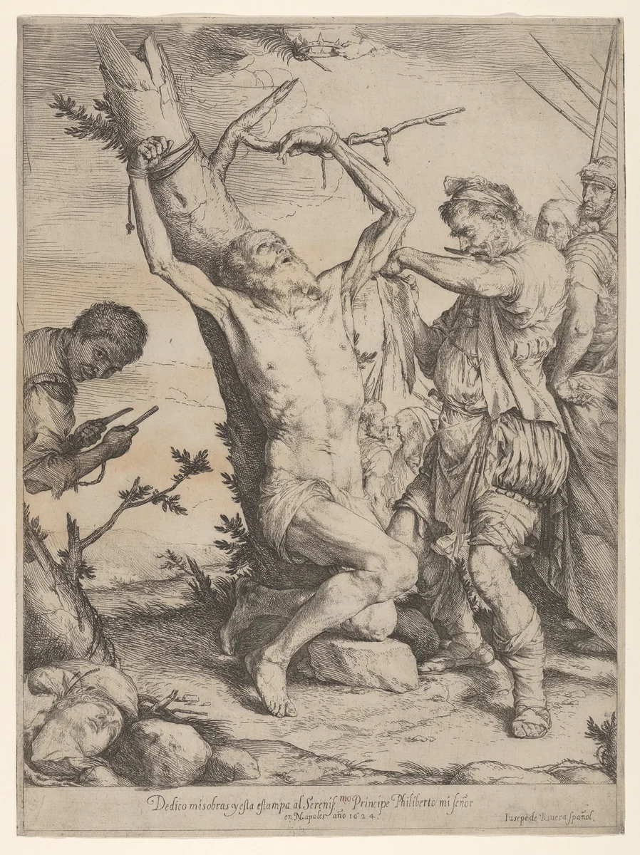 The Martyrdom of Saint Bartholomew by Jusepe de Ribera, print, 1624