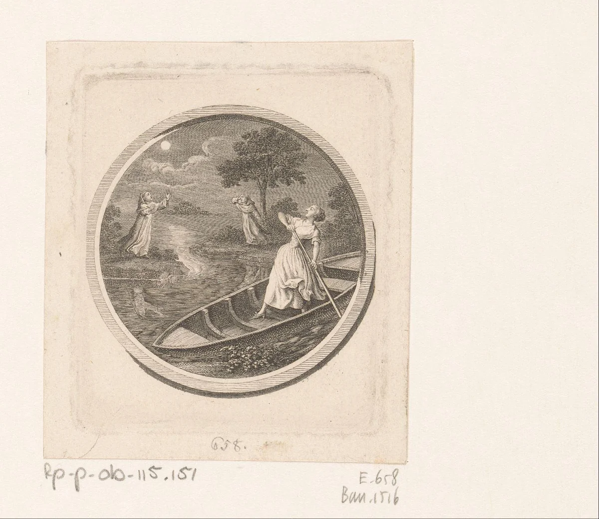 Bärbel het scheepsmeisje by Daniel Nikolaus Chodowiecki, print, 1791