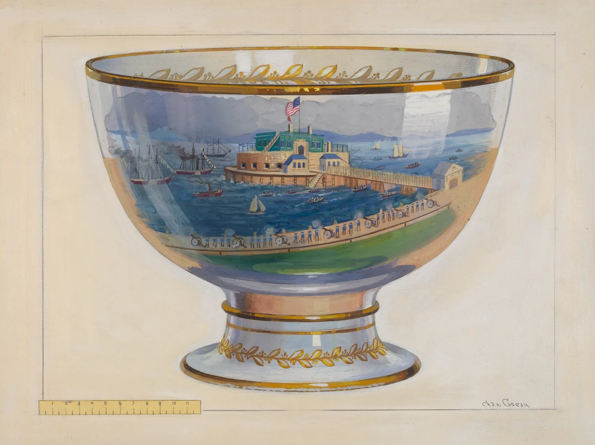 Punch Bowl by Charles Caseau, index of american design, 1936