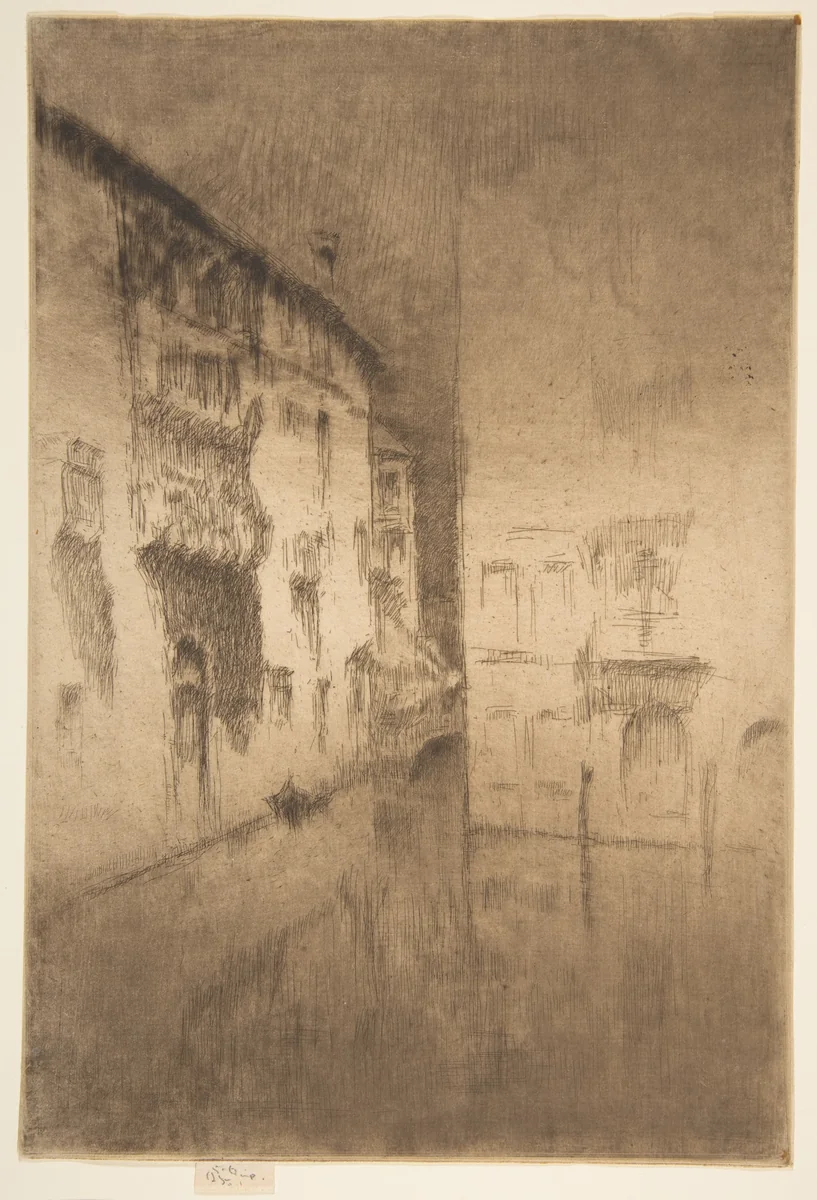 Nocturne: Palaces by James McNeill Whistler, print, 1879-1880