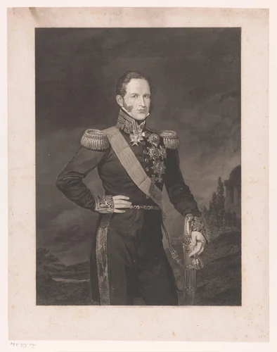 Portret van Leopold I by Erin Corr, print, 1834