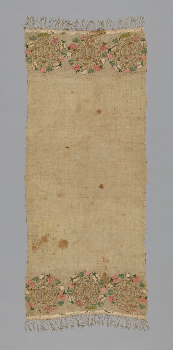 Towel or Napkin by Turkey, textile, 1801-1900