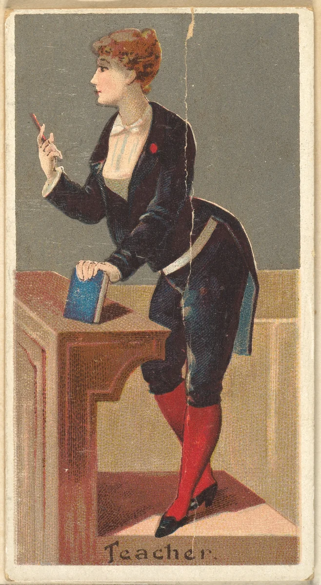 Teacher, from the Occupations for Women series (N166) for Old Judge and Dogs Head Cigarettes by Goodwin & Company, print, 1887