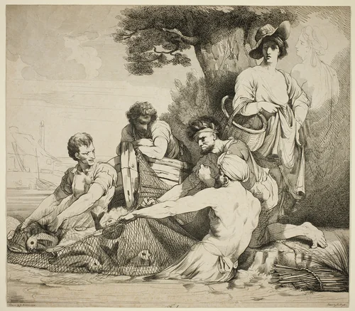 Fishermen by Robert Blyth, print, 1880
