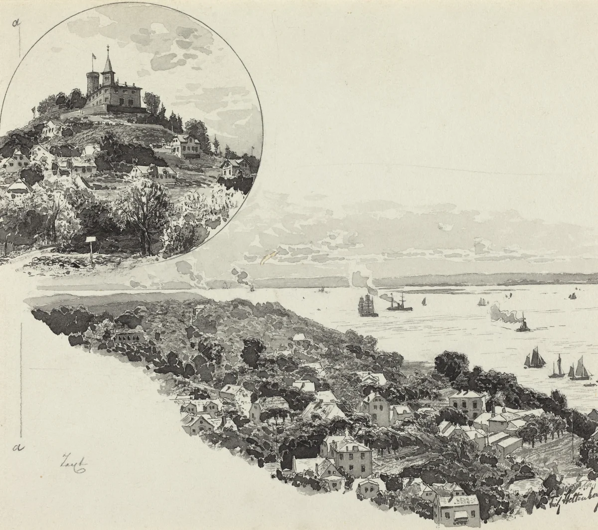 Blankenese by Fritz Stoltenberg, portfolio, 1893