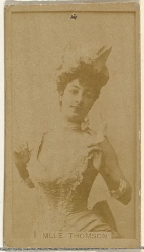 Mlle. Thomson, from the Actors and Actresses series (N145-8) issued by Duke Sons & Co. to promote Duke Cigarettes by W. Duke, Sons & Co., photograph, 1890-1895