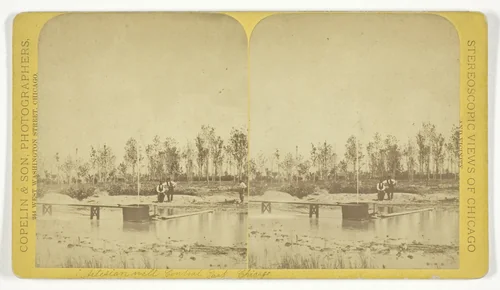 Artesian Well, Central Park, Chicago by Copelin and Son, photograph, 1868-1878