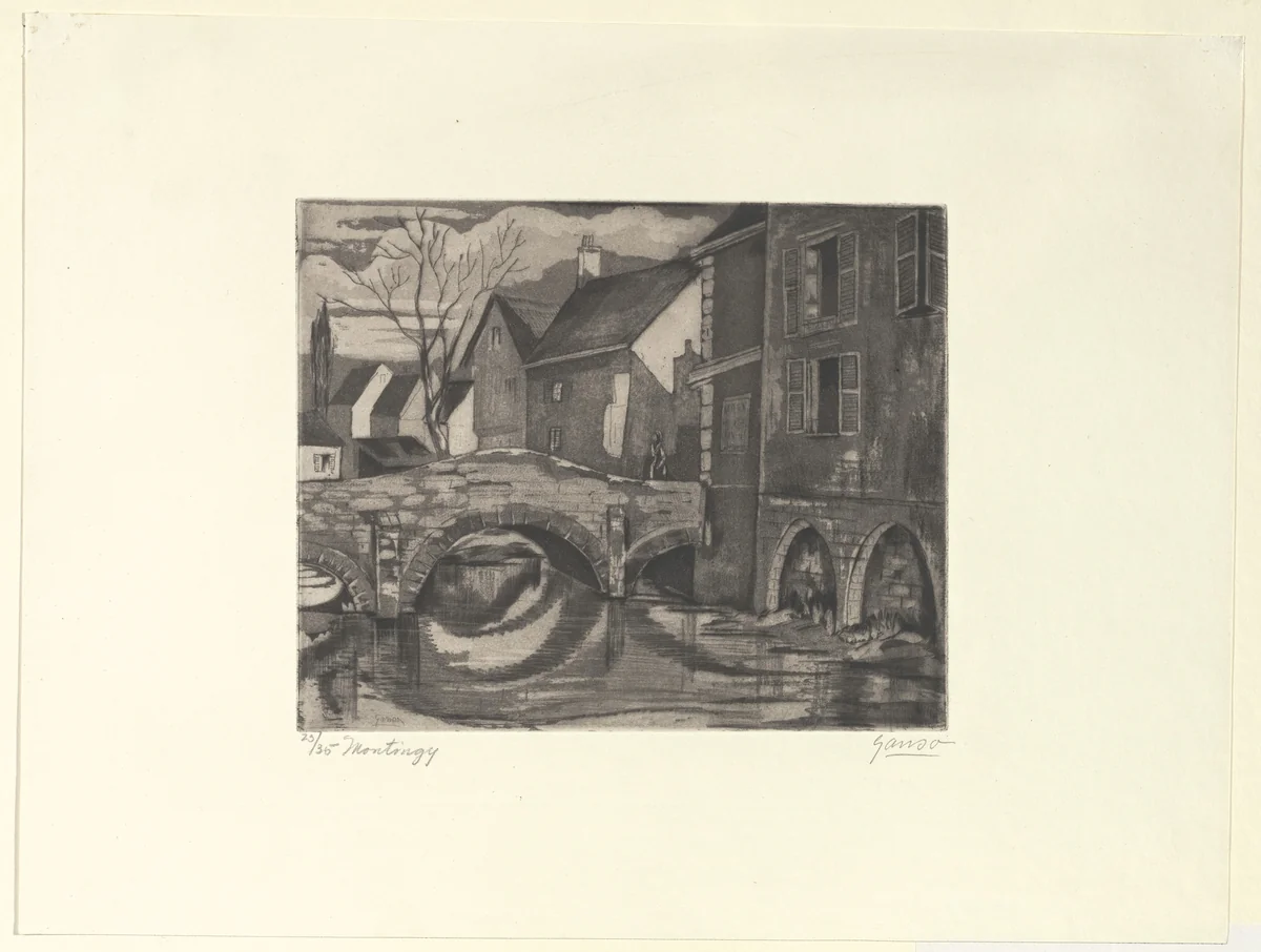 Montigny by Emil Ganso, print, 1929