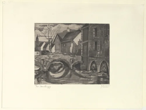 Montigny by Emil Ganso, print, 1929