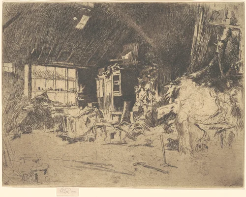 The Smithy by James McNeill Whistler, print, 1880
