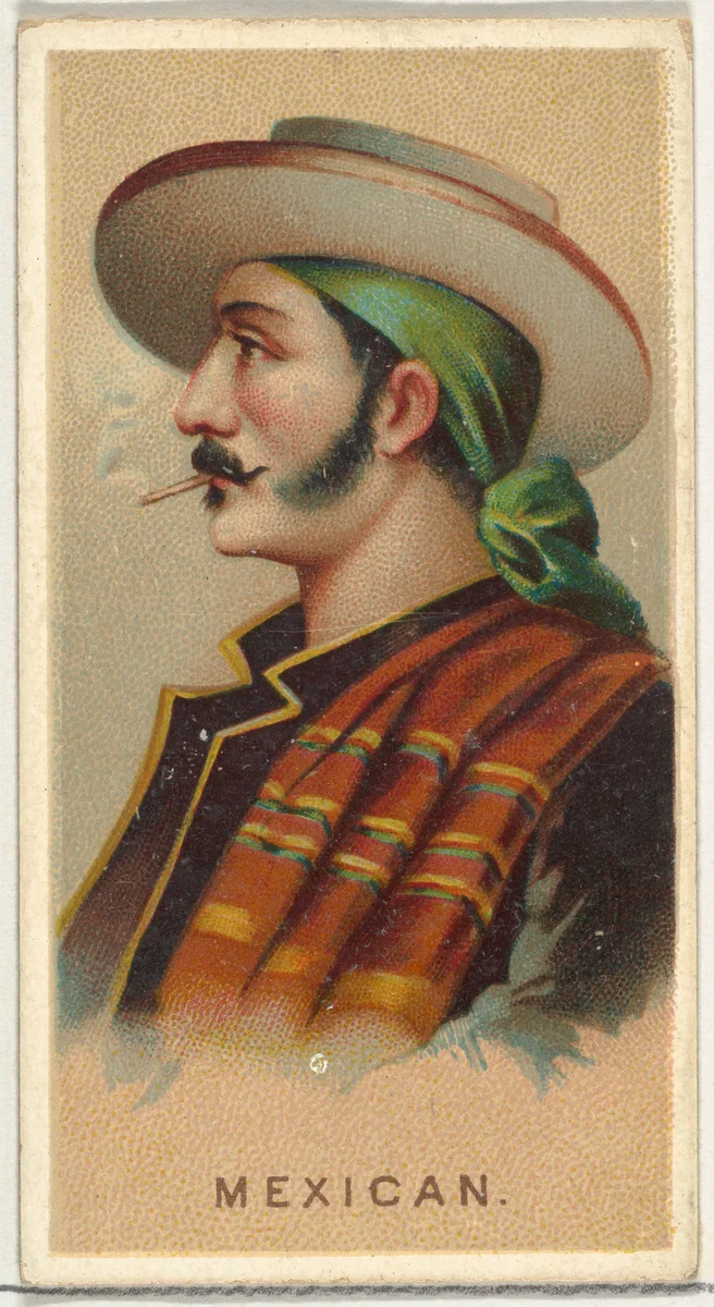 Mexican, from World's Smokers series (N33) for Allen & Ginter Cigarettes by Allen & Ginter, print, 1888