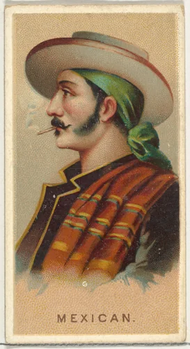 Mexican, from World's Smokers series (N33) for Allen & Ginter Cigarettes by Allen & Ginter, print, 1888