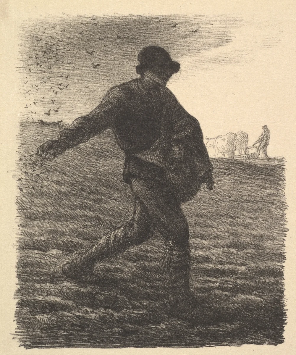 The Sower by Jean-François Millet, print, 1851