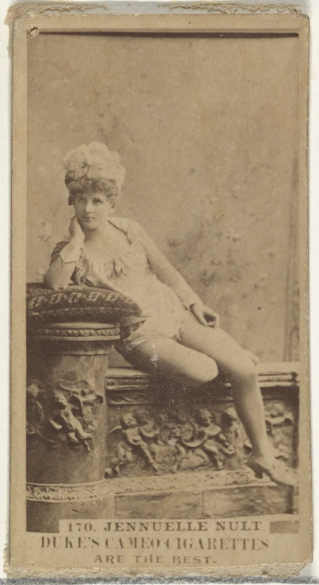 Card Number 170, Jennuelle Nult, from the Actors and Actresses series (N145-5) issued by Duke Sons & Co. to promote Cameo Cigarettes by W. Duke, Sons & Co., photograph, 1880-1889