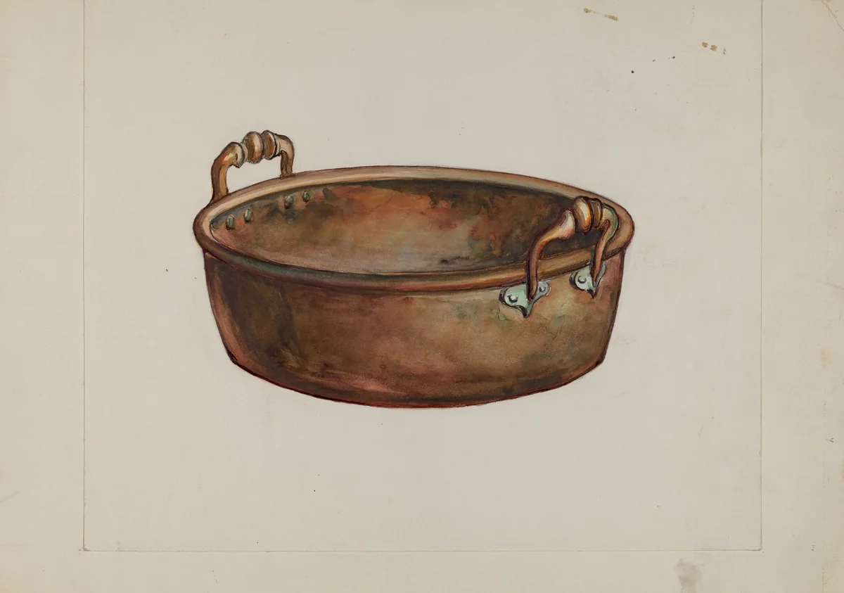 Copper Kettle by George Seideneck, index of american design, 1937