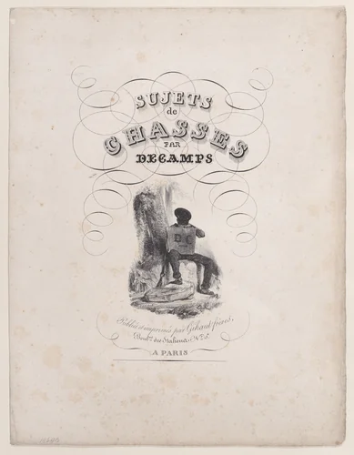 Frontispiece, from "Hunting Scenes" by Alexandre-Gabriel Decamps, print, 1829