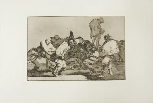 Rejoice, Carnival, for Tomorrow Thou wilt Be Ashes, plate 14 from Los Proverbios by Francisco José de Goya, print, 1815-1824