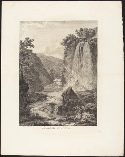 Cascatella di Tivoli by Albert Christoph Dies, portfolio, 1755-1822