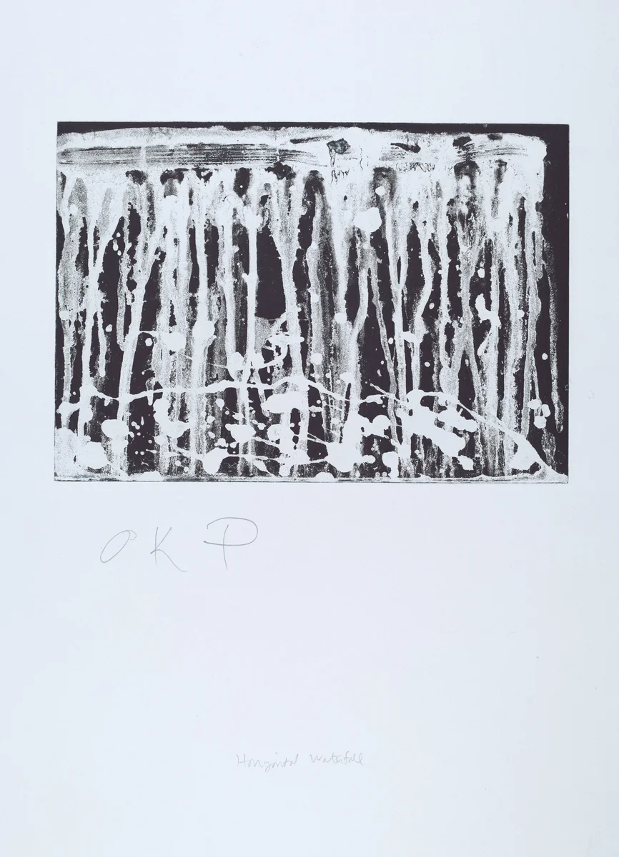 Small Horizontal Falls by Pat Steir, print, 1991