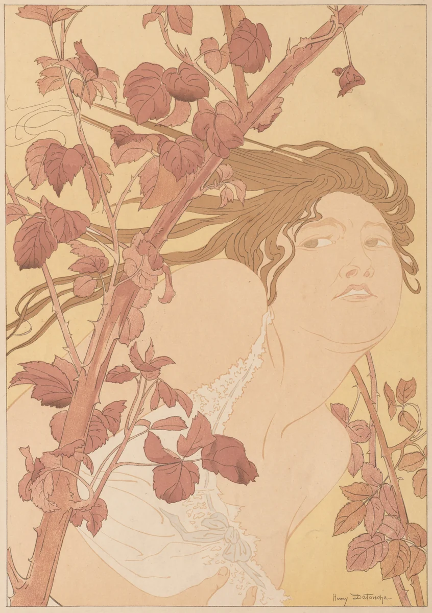 In the Brambles by Henri Detouche, print, 1898