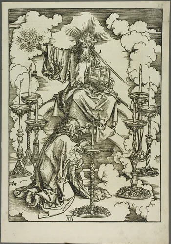 The Vision of the Seven Candlesticks, from The Apocalypse by Albrecht Dürer, print, 1496-1498