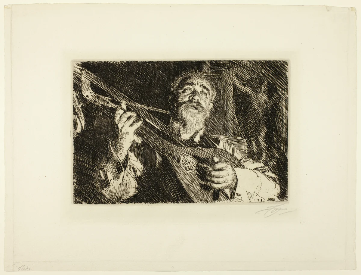 Vicke by Anders Zorn, print, 1918