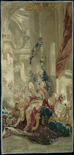 Psyche's Entrance into Cupid's Palace from the Story of Psyche by François Boucher, textile, 1756-1763
