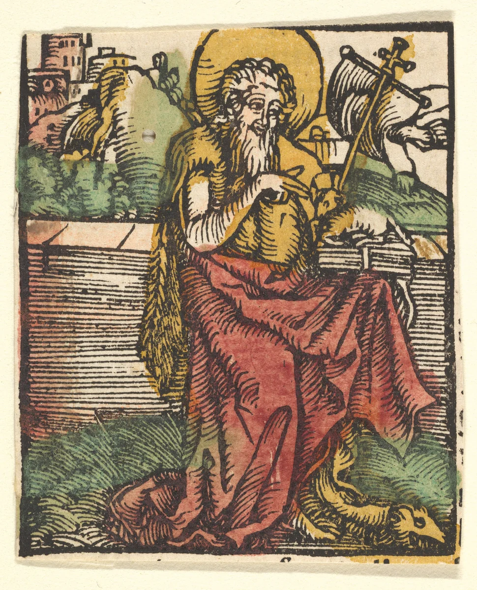 St. John the Baptist (copy) by Hans Baldung, print, 1511-1600