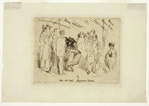 The Title Page for 'Douze Eaux Fortes d'après Nature' by James McNeill Whistler, print, 1858