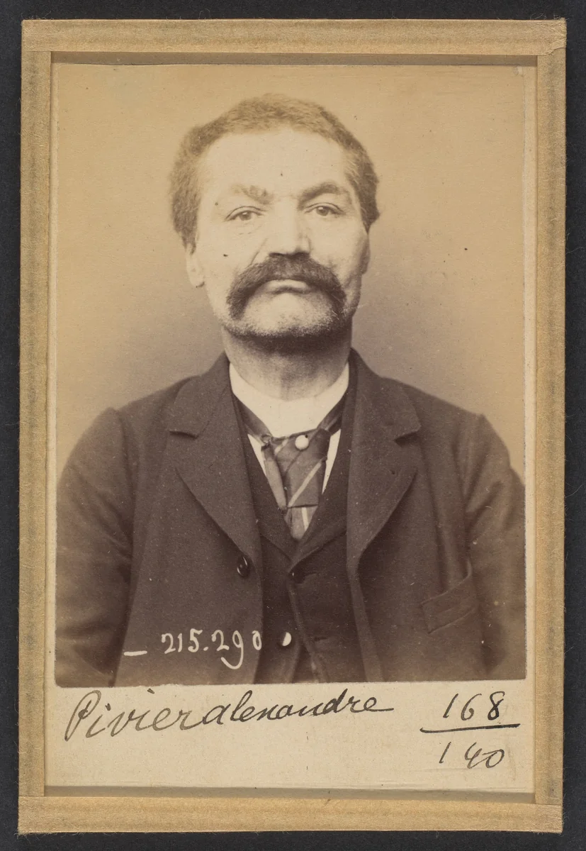 Pivier. Alexandre. 53 ans, né à Rochevan (Savoie). Tailleur d'habits. Anarchiste. 7/3/94. by Alphonse Bertillon, photograph, 1894
