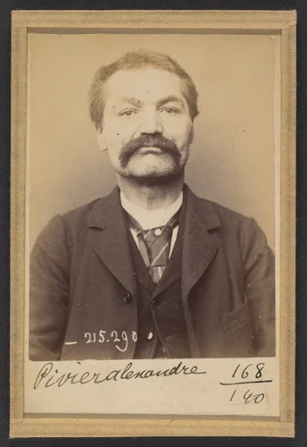 Pivier. Alexandre. 53 ans, né à Rochevan (Savoie). Tailleur d'habits. Anarchiste. 7/3/94. by Alphonse Bertillon, photograph, 1894