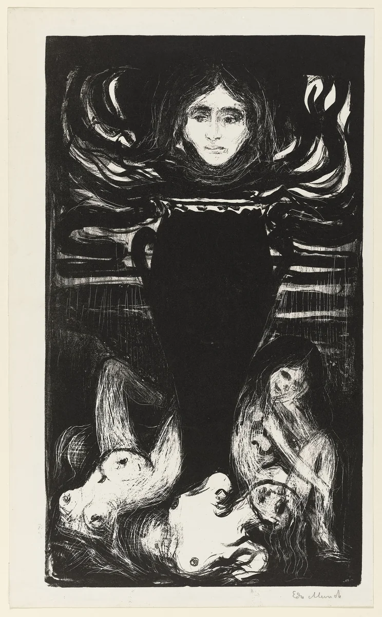 The Urn (Urnen) by Edvard Munch, print, 1896