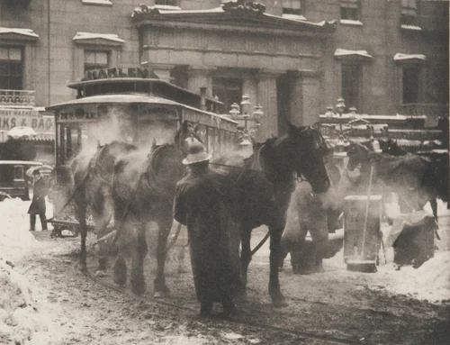 The Terminal by Alfred Stieglitz, photograph, 1893