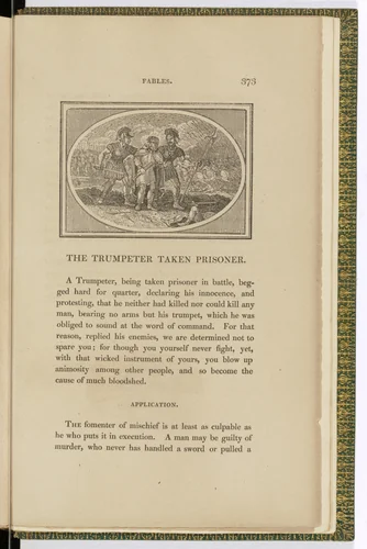Headpiece (page 373) from The Fables of Aesop by Thomas Bewick, illustrated book, 1818