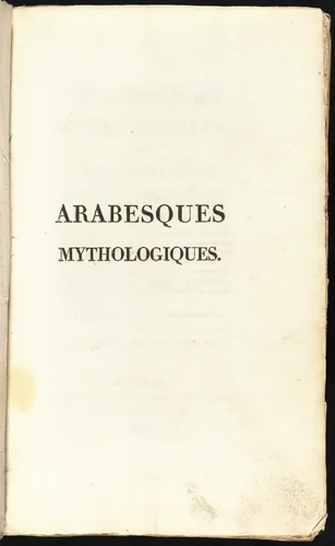 Arabesques Mythologiques by Comtesse Stéphanie Félicité de Genlis; Antoine Joseph Gaitte, volume, 1810