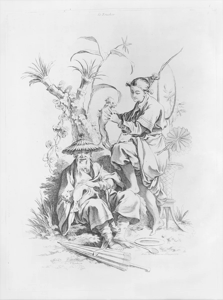 The Five Senses by François Boucher, book, 1720-1770