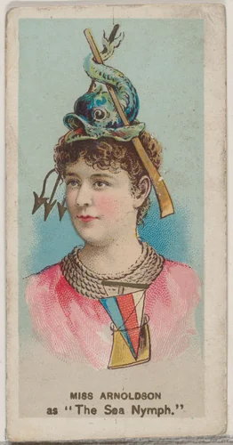 Miss Arnoldson as "The Sea Nymph," from the series Fancy Dress Ball Costumes (N73) for Duke brand cigarettes by W. Duke, Sons & Co., print, 1889