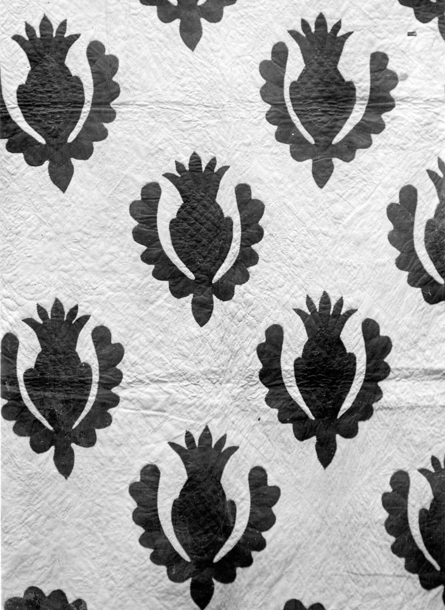 Bedcover (Pineapple Quilt) by United States, textile, 1847-1857