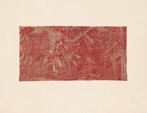 La Trève de Dieu (God's Truce) (Furnishing Fabric) by Philippe Wyngaert, textile, 1810-1830